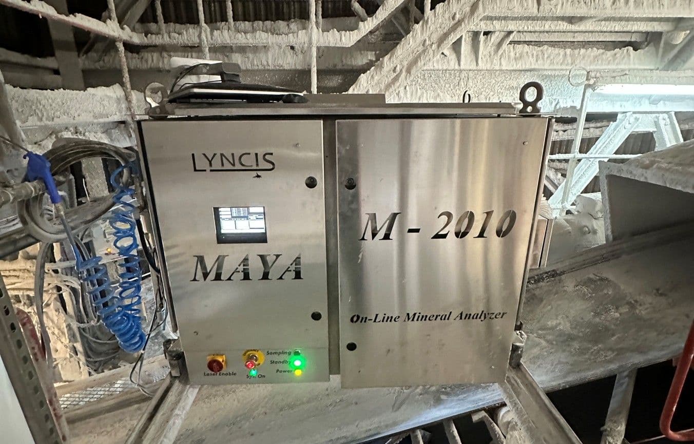 polyhalite cross belt analyzer